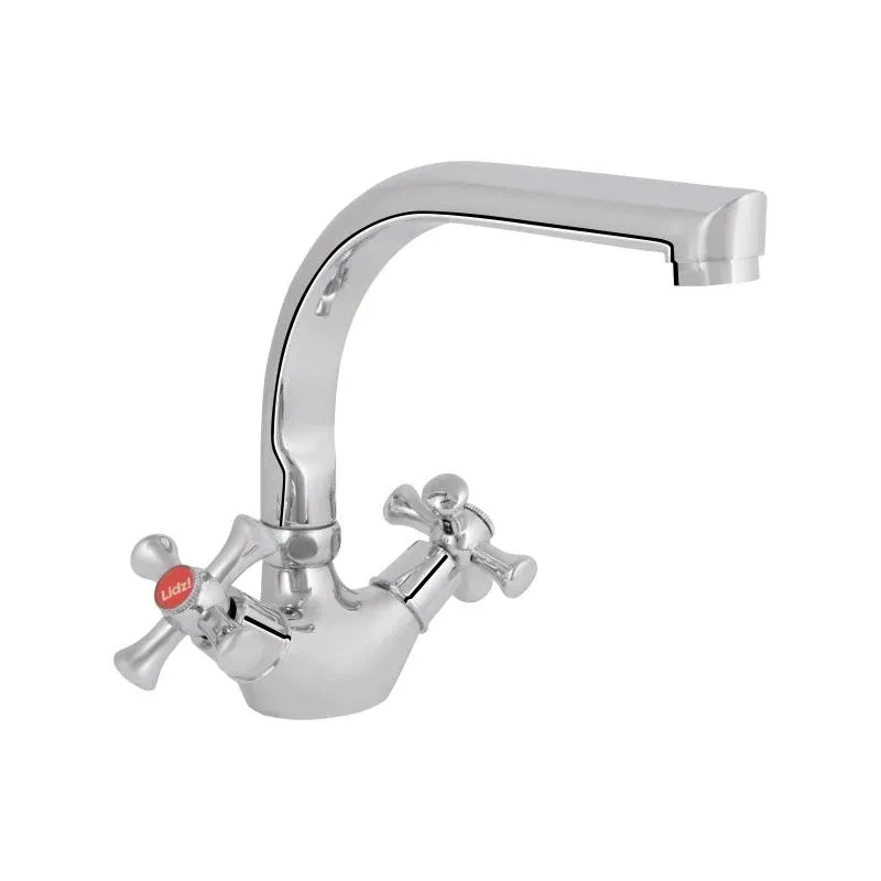 Змішувач для кухні Lidz Lamb 276F двохвентильний LDLAM276FCRM22019 Chrome