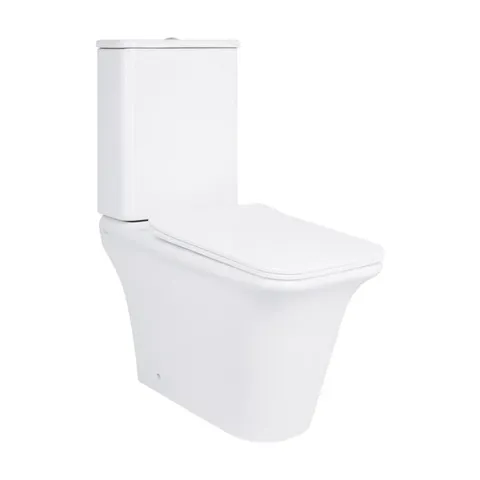 Унітаз-компакт Qtap Kalao безобідковий з сідінням Soft-close QT08221213AW