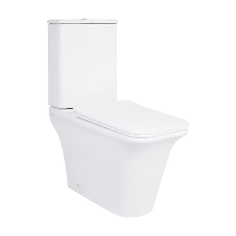 Унітаз-компакт Qtap Kalao безобідковий з сідінням Soft-close QT08221213AW