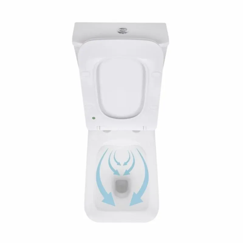 Унітаз-компакт Qtap Kalao безобідковий з сідінням Soft-close QT08221213AW — фото 6