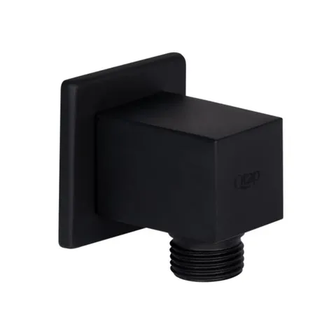 Акційний набір Qtap 1+1=3: Підключення для шланга Spojeni Matt Black, прямокутне QT809810842857NB