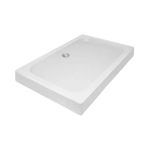 Душовий піддон KAPIELKA ST120x80х14 низький, прямокутний, діаметр зливу 52 мм Lidz