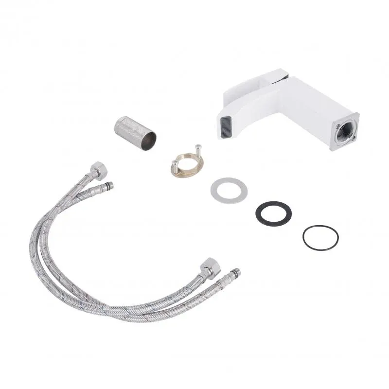 Змішувач для раковини Qtap Swan Cascada QTSWA270CRW45568 Chrome/White — фото 4