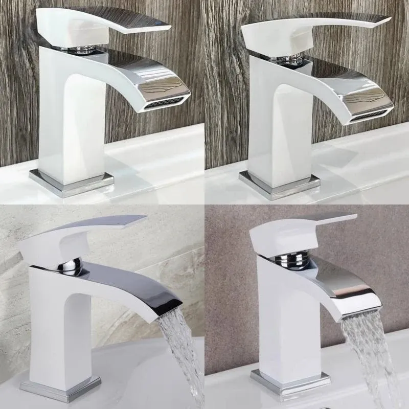 Змішувач для раковини Qtap Swan Cascada QTSWA270CRW45568 Chrome/White — фото 7