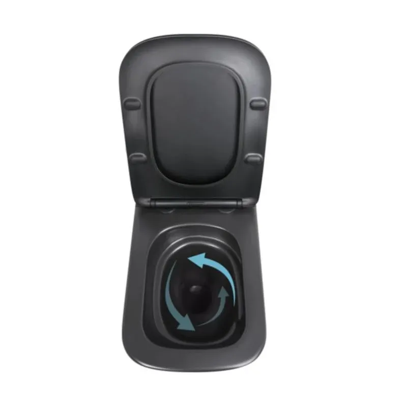 Готове рішення Qtap для ванної кімнати: підвісний унітаз Tern New Ultra Quiet 490x365x325 + комплект інсталяції Standard (лінійна клавіша Black) — фото 6