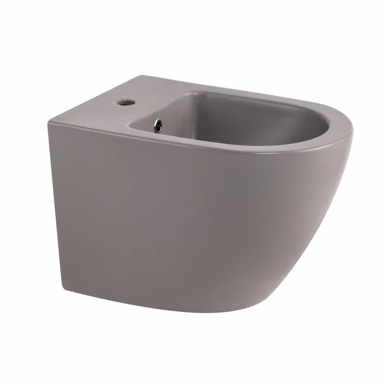Біде підвісне Qtap Robin 515x370x350 мм, Stone grey QT13551381GSG