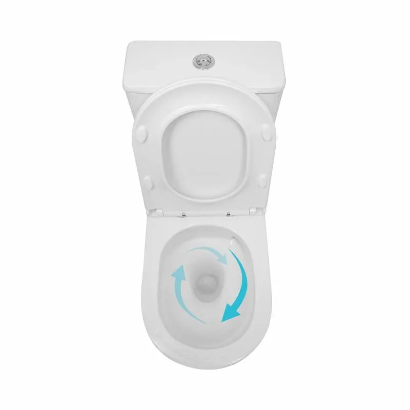 Унитаз напольный Qtap Presto безобідковий з сідінням Soft-close QTPRE27W51022 — фото 6