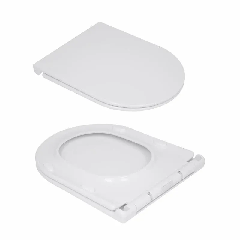 Унитаз напольный Qtap Presto безобідковий з сідінням Soft-close QTPRE27W51022 — фото 8