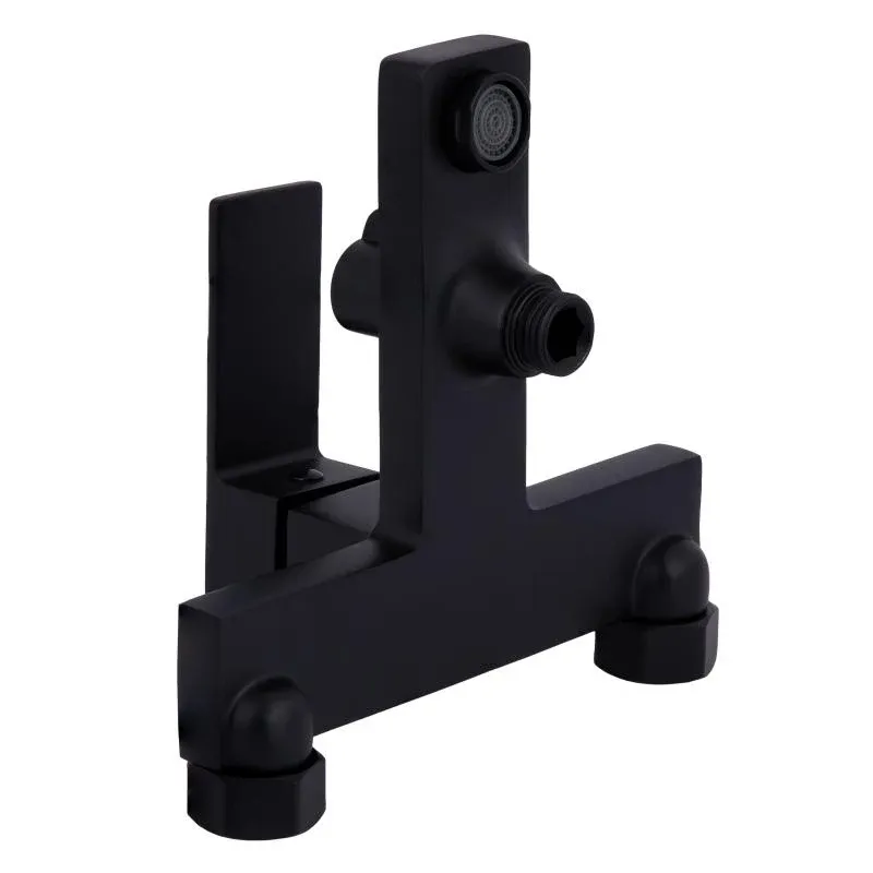 Змішувач для ванни Qtap Gemini (з душовим гарнітуром) QTGEM259BLM45682 Black Matt — фото 6