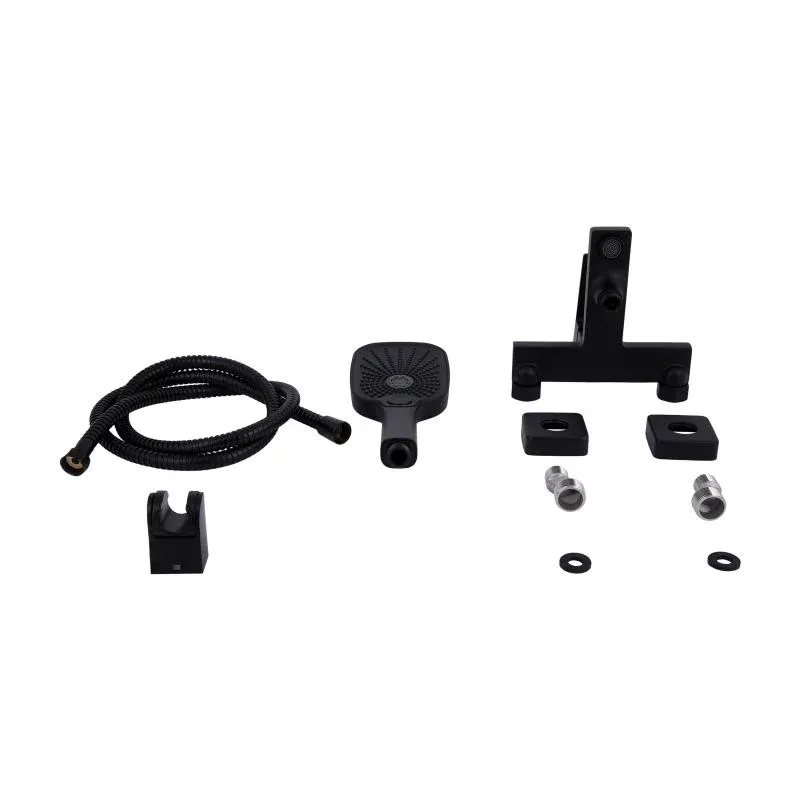 Змішувач для ванни Qtap Gemini (з душовим гарнітуром) QTGEM259BLM45682 Black Matt — фото 7