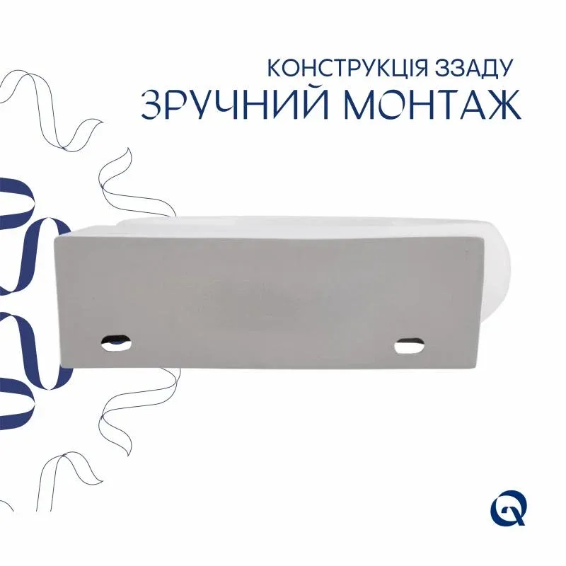 Раковина Qtap Leo 430x285x160 White QT11111008RW — фото 5