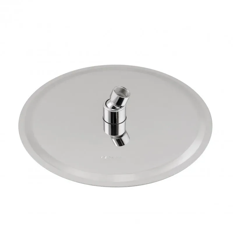 Лійка для верхнього душу Лейки Lidz Лейка 125 245 мм округла LDNIA125NKS37518 Chrome — фото 3