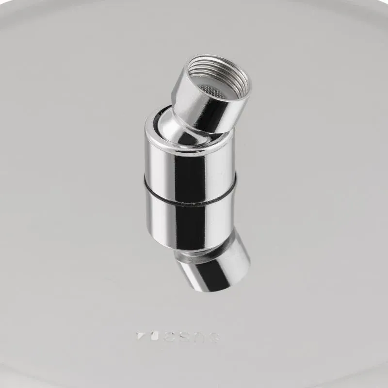 Лійка для верхнього душу Лейки Lidz Лейка 125 245 мм округла LDNIA125NKS37518 Chrome — фото 4