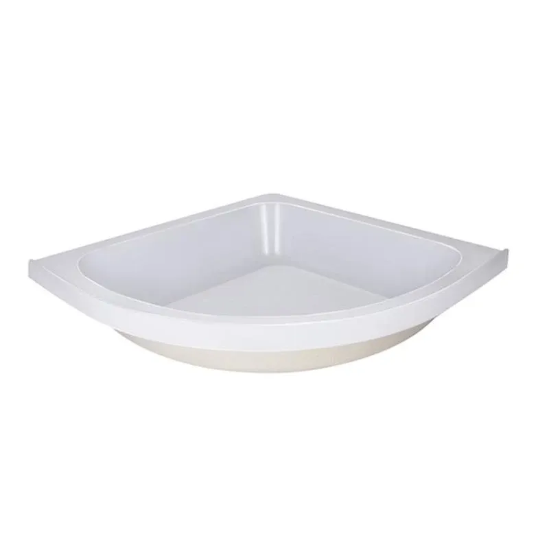 Душова кабіна Latwa SC80x80.SAT.MID.FR полукругла, скло Frost 4 мм + Душовий піддон KAPIELKA ST80x80x26, з панеллю Lidz — фото 10