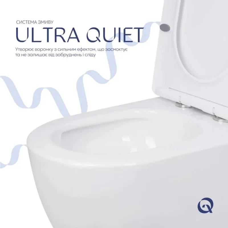 Унітаз підлоговий Qtap Jay Eco Ultra Quiet з сидінням Soft-close 640x360x835 мм QTJAY27W48749 White — фото 5
