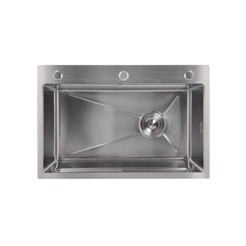Мийка для кухні інтегрована Lidz Handmade H6845 Brushed Steel 3,0/1,0 мм LDH6845BRU49455 — фото 3