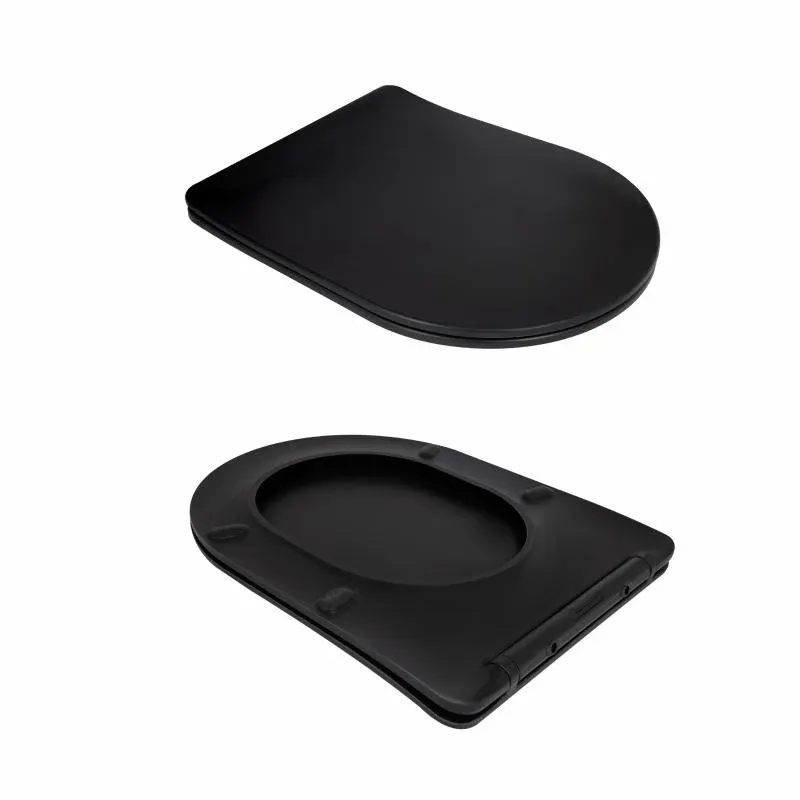 Унітаз підвісний Qtap Taurus Ultra Quiet 515×360×350 мм, Matt Black, з сидінням Slim Duroplast / Soft-close / Quick Release QTTAU28BLM50504 — фото 8