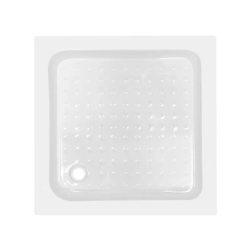 Lidz Wawel SC80x80.SAT.LOW.FR Душова кабіна квадратна, скло Frost 4 мм + Lidz Душовий піддон KAPIELKA ST80x80х14 — фото 9
