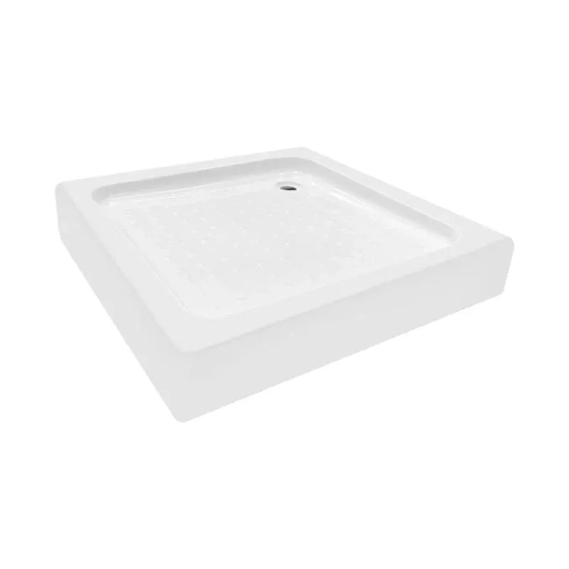 Lidz Wawel SC80x80.SAT.LOW.FR Душова кабіна квадратна, скло Frost 4 мм + Lidz Душовий піддон KAPIELKA ST80x80х14 — фото 10