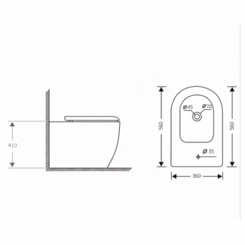Біде підлогове Qtap Jay 560х360х410 мм, White QT07443375W — фото 2