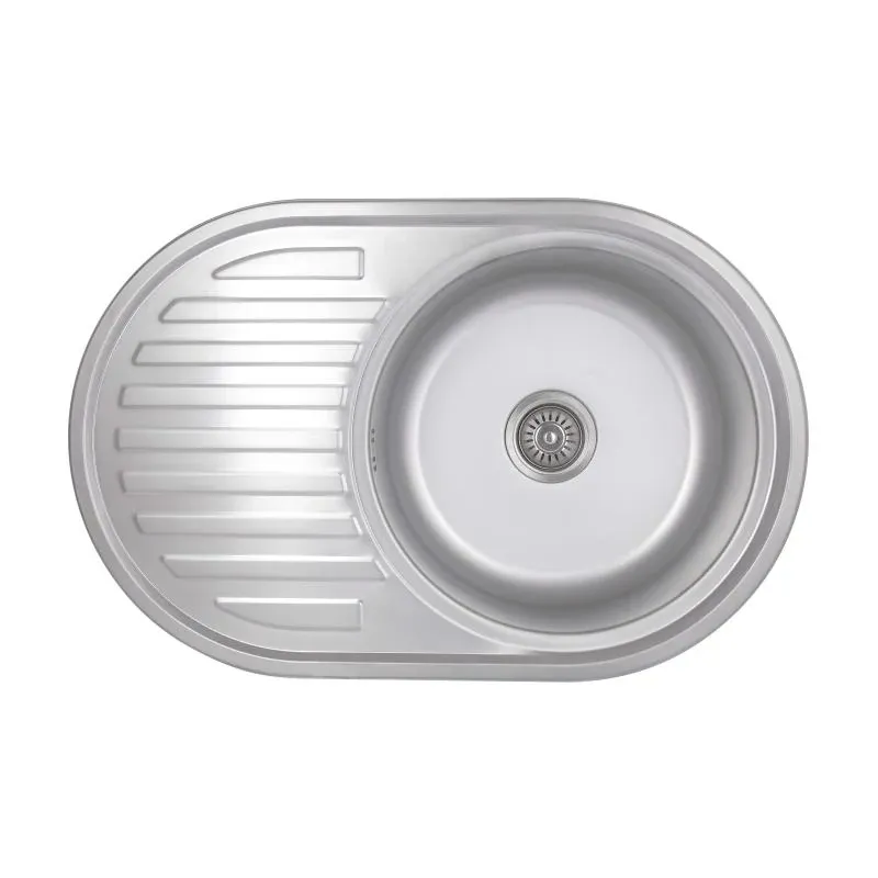 Кухонна мийка Brinex 7750 0,8 мм Satin (BRIN7750SAT08)