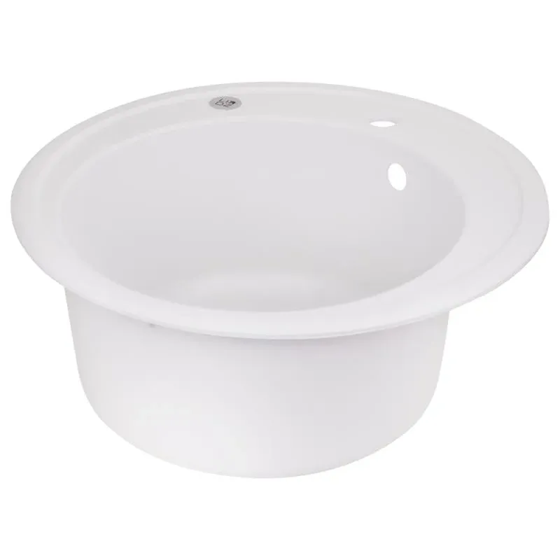 Кухонна мийка Lidz D510/200 WHI-01 (LIDZWHI01D510200) — фото 4