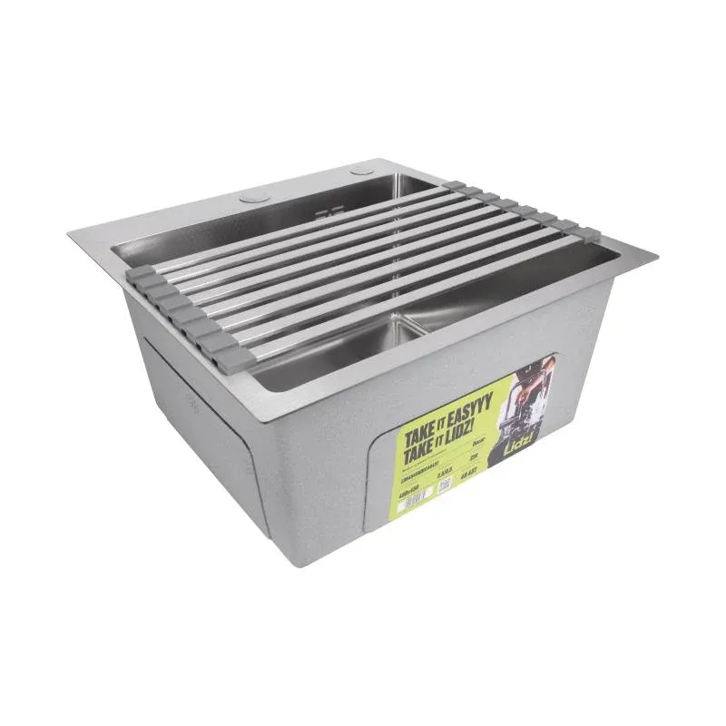 Сушарка на кухонну мийку Lidz Acsis LA11 Gray, плоска основа, для посуду 430х218 мм LDACSLA11GRA49765 — фото 5