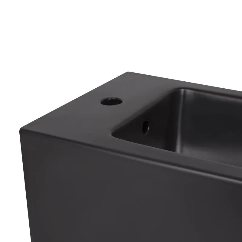 Біде підвісне Qtap Tern New 515x350x320 мм Matt Black QT17551303GMB — фото 5