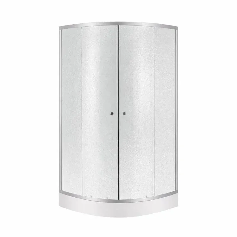 Душова кабіна Lidz Latwa SC80x80.SAT.LOW.FR, скло Frost 4 мм + Lidz Душовий піддон KAPIELKA ST80x80x14
