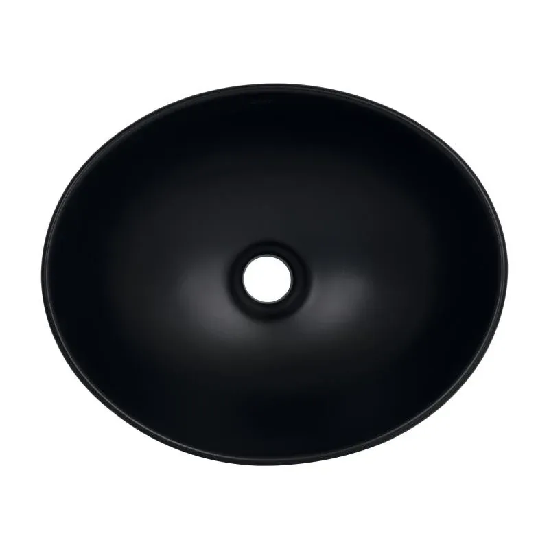 Раковина-чаша Qtap Dove 415x340x140 Matt black QT06116062AMB — фото 4