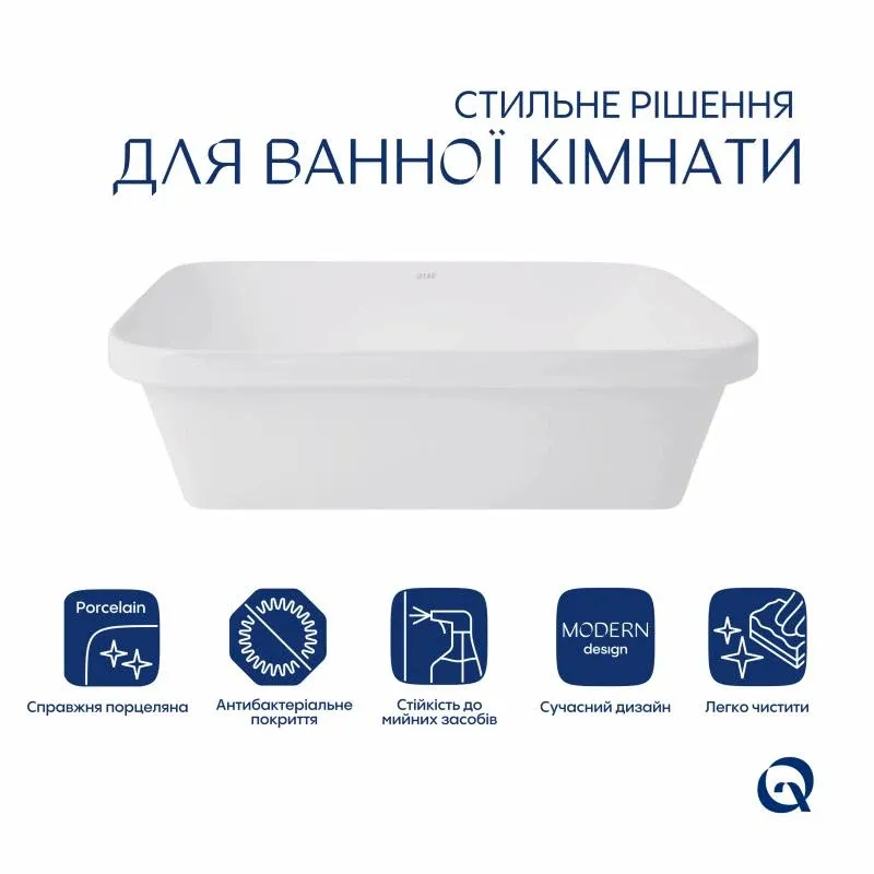Раковина Qtap Scorpio 510х390х145 White QT1411K490WN — фото 3