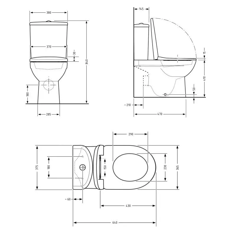 Унітаз підлоговий Qtap Jay Ultra Quiet з сидінням Soft-close 640x360x835 мм QT07222175TW White — фото 3