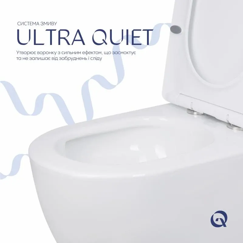 Унітаз підлоговий Qtap Jay Ultra Quiet з сидінням Soft-close 640x360x835 мм QT07222175TW White — фото 6