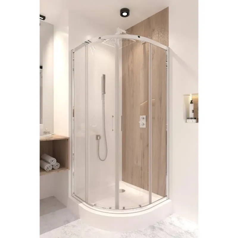Душова кабіна Qtap Taurus CRM1099AC6 90х90 см, скло Clear 6 мм покриття CalcLess, без піддона — фото 10