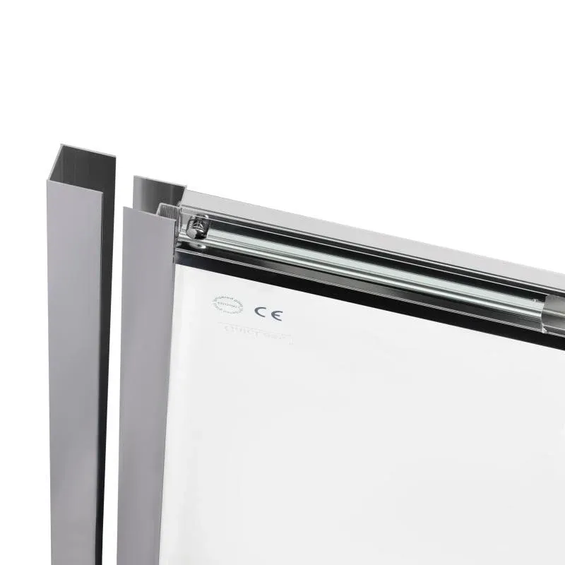 Душові двері в нішу Qtap Taurus CRM209-1.C6 90-100x200 см, скло Clear 6 мм, покриття CalcLess — фото 4