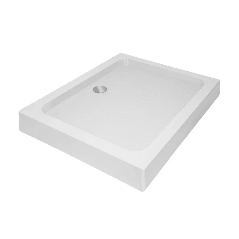 Душовий піддон KAPIELKA ST100x80х14 низький, прямокутний, діаметр зливу 52 мм Lidz