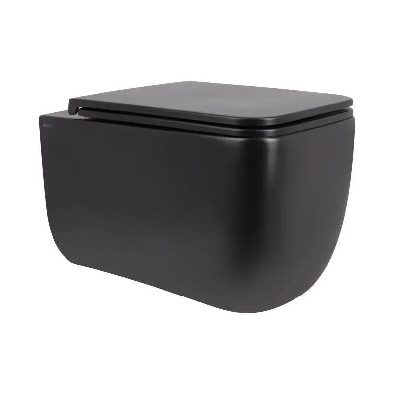 Унітаз підвісний Qtap Gemini безободковий з сидінням Soft-close QT2533076EUQMB