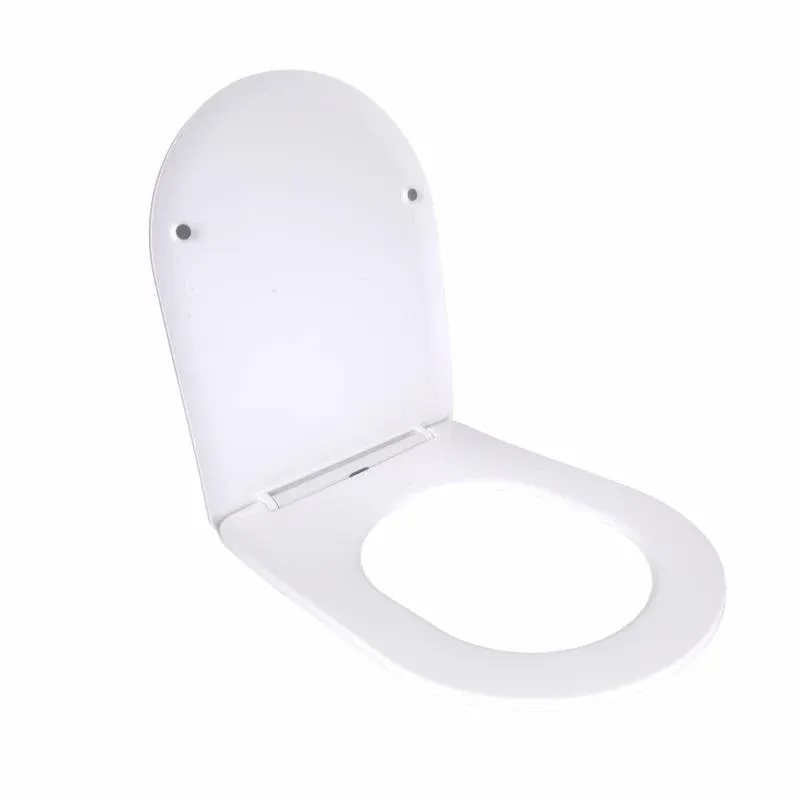 Сидіння для унітаза підлогового (Grand) 560×363×30 мм, White, з мікроліфтом, Slim Duroplast, Quick Release QT26228301W3 Qtap — фото 3