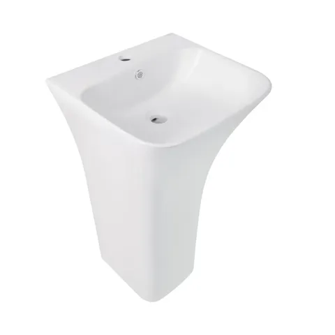 Раковина для підлоги моноблок Qtap Crow 445x420x840 White QT0511G315WN