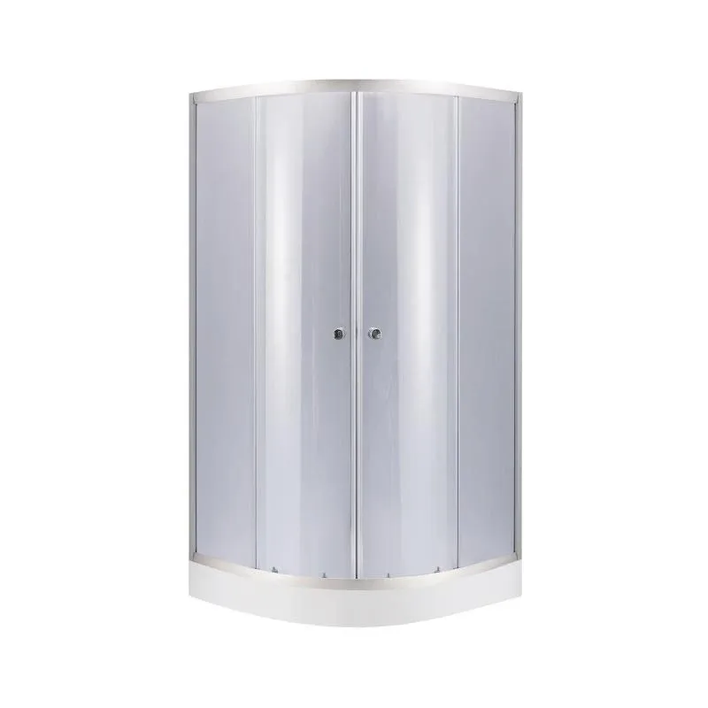 Душова кабіна Lidz Latwa SC80x80.SAT.LOW.GR, скло тон. 4 мм + Lidz Душовий піддон KAPIELKA ST80x80x14