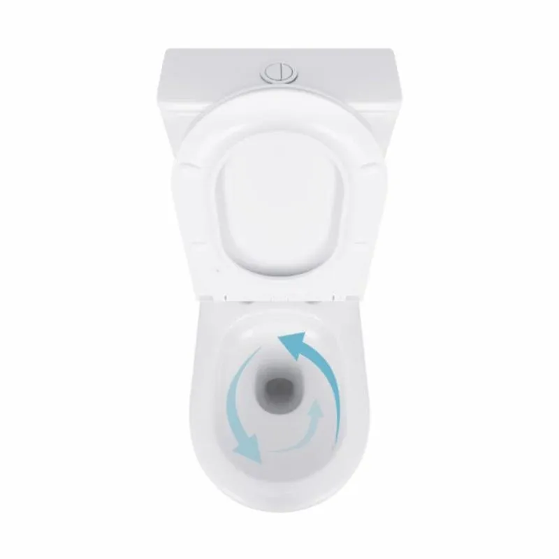 Унітаз підлоговий Qtap Robin New Ultra Quiet безобідковий з сидінням Soft-close WHITE QT13226083AW — фото 6
