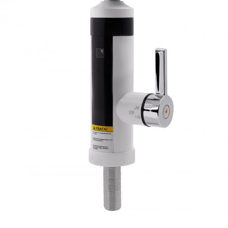 Проточний кран-водонагрівач кухонний для кухні Lidz Warm 061 LDWAR061WCR35431 White / Chrome — фото 3