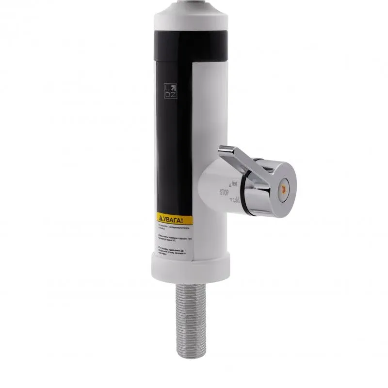 Проточний кран-водонагрівач кухонний для кухні Lidz Warm 061 LDWAR061WCR35431 White / Chrome — фото 4