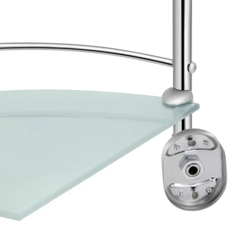 Полиця кутова Lidz Oreo 1003 скляна 3 ярусна LDORE1003CRM22182 Chrome — фото 3