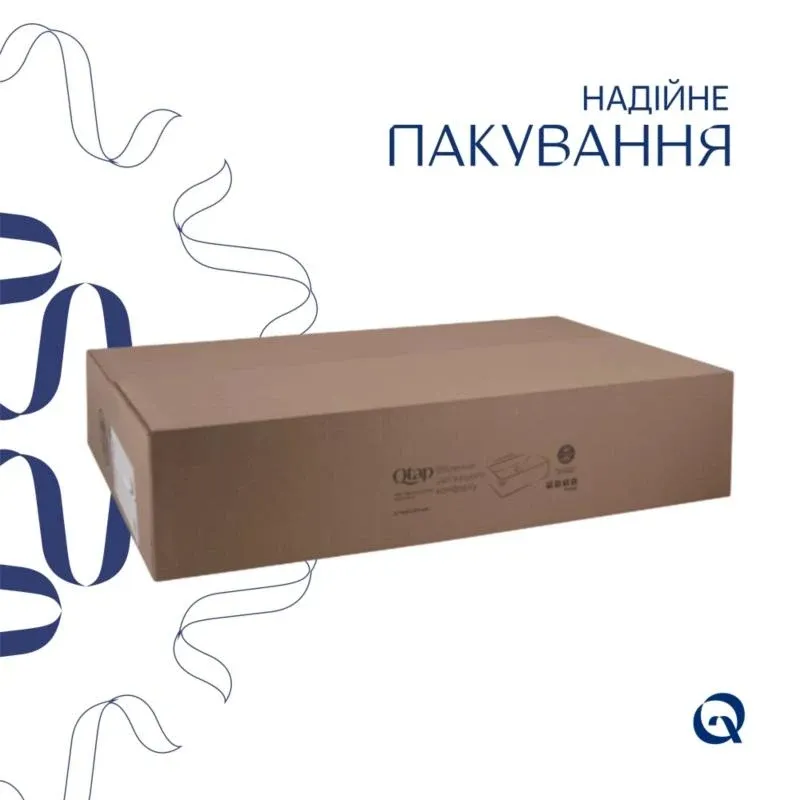 Комплект Qtap Cardinal: Раковина накладна 500×380×140 мм, White, овальна + Донний клапан Pop-up PU02 — фото 5