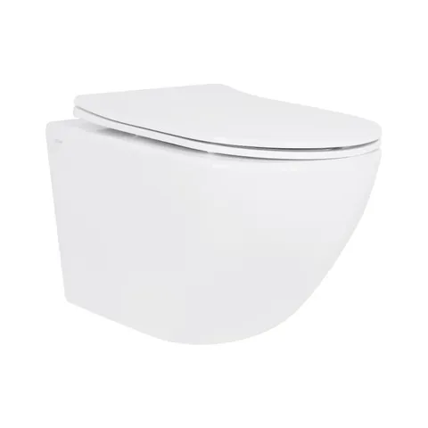 Унітаз підвісний Qtap Jay безобідковий з сідінням Soft-close QT07335175W