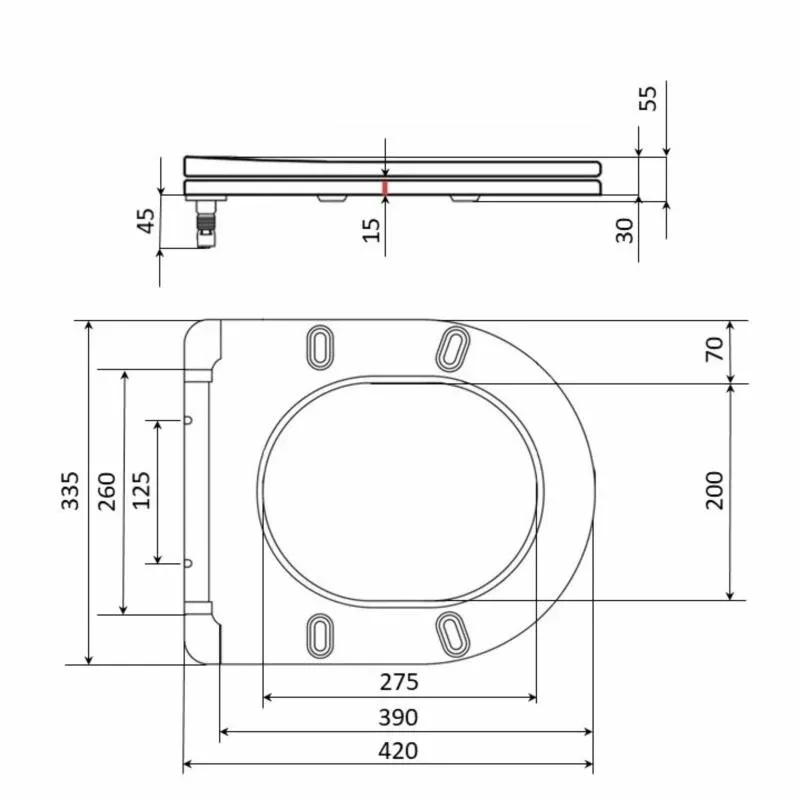 Сидіння для унітаза Qtap Presto з мікроліфтом Slim QT26991217AW — фото 2