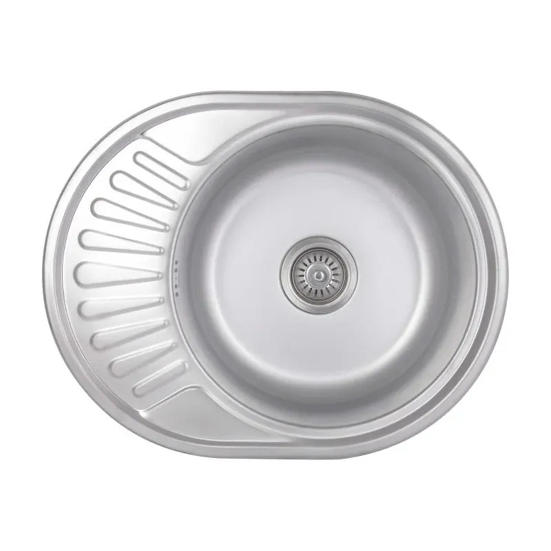 Кухонна мийка Brinex 5745 0,8 мм Satin (BRIN5745SAT08)