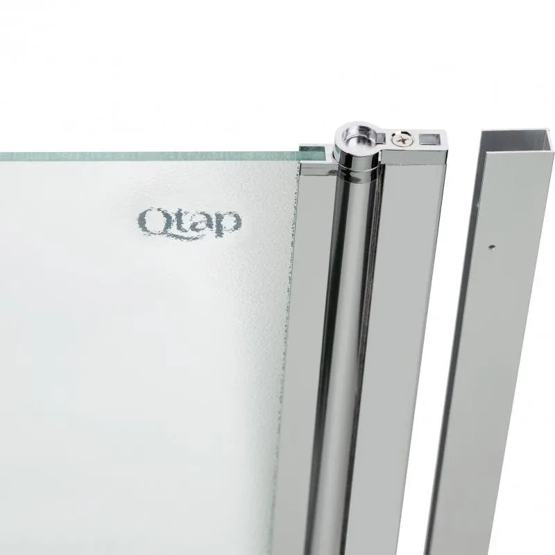 Штора на ванну Qtap Standard CRM407513APR скло Pear 6 мм, 75х140 см, права — фото 6