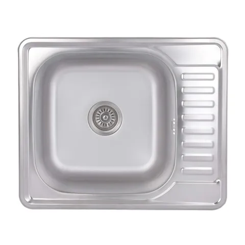 Кухонна мийка Brinex 5848 0,8 мм Satin (BRIN5848SAT08)
